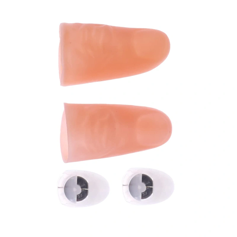 1 Pair Finger Trick Halloween Party Favor Fake Finger Led Light Finger Light Led Finger Lights Rubber Finger Lamp Fake Fingers Fake Soft Christmas