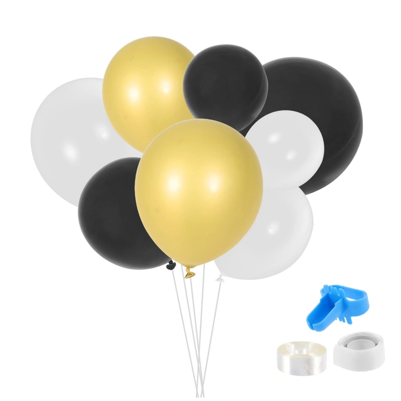 1 Set Balloon Suit Gold Birthday Decorations Black Balloons Black and Gold Balloon Arch Black and Gold Balloons Black and Gold Party Decorations Black and Gold Balloon Garland Kit