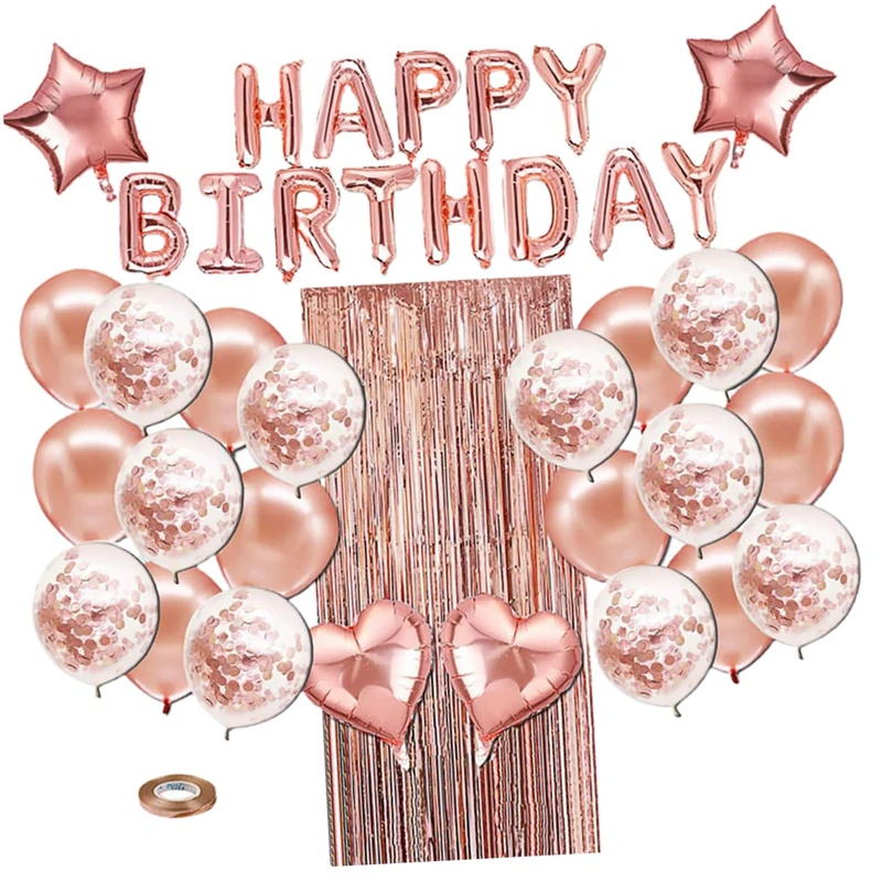 1 Set Set Birthday Balloon Set Latex Balloons Sequin Balloons Party Supplies Balloons Birthday Balloons Decor Birthday Decor Balloon Party Decoration Party Balloons