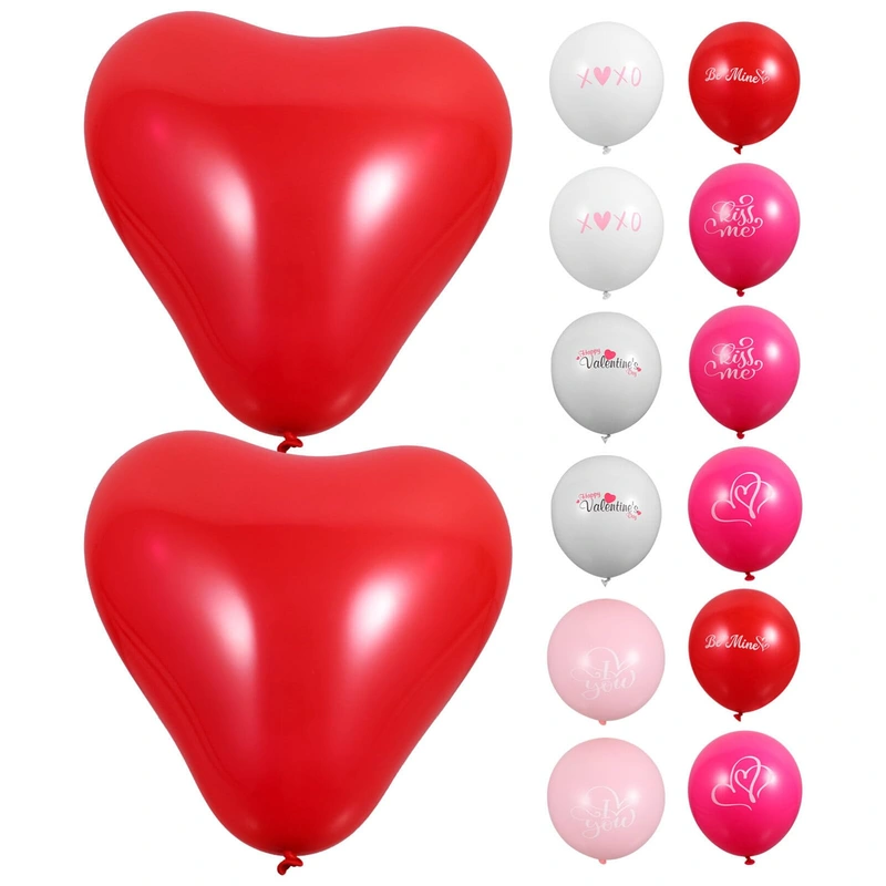 1 Set Valentine’s Day Balloon Wedding Latex Balloons Decorative Balloons for Valentine’s Day Decor for Valentine’s Day Party Ornaments Party Accessories Party Decorative Balloons
